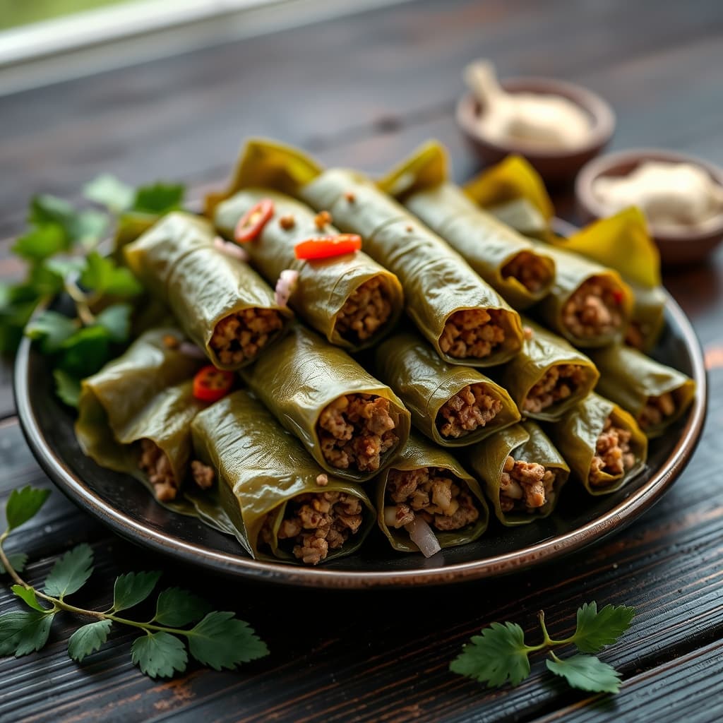 Anne Usulü Etli Yaprak Sarma tarifi görseli - 10 kişilik, 702 TL maliyet