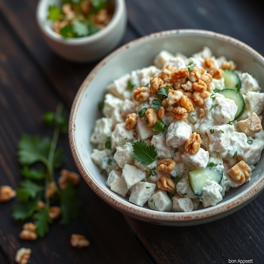 Yoğurtlu Tavuk Salatası tarifi görseli - 2 kişilik, 345 TL maliyet