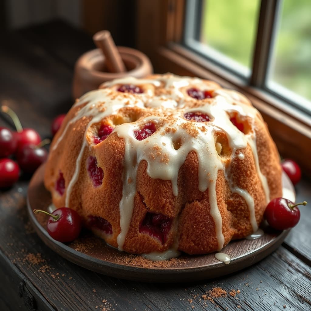 Tarçınlı Kirazlı Kek tarifi görseli - 12 kişilik, 126 TL maliyet