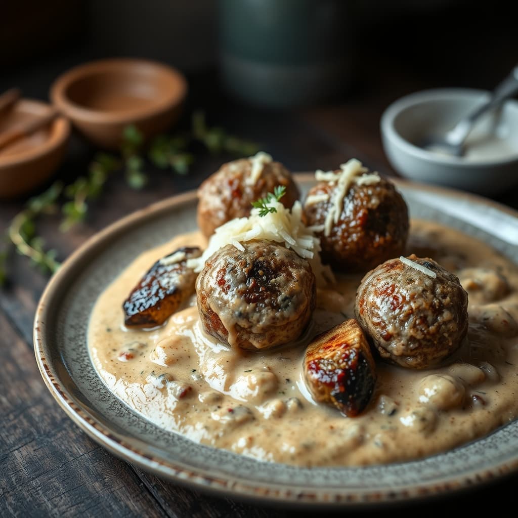 Köfteli Hünkar Beğendi tarifi görseli - 4 kişilik, 460 TL maliyet