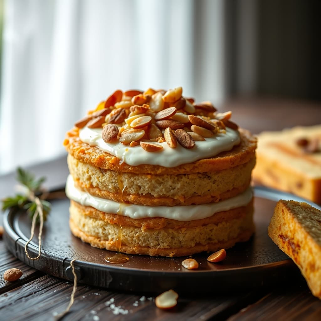 Ballı Bademli Pasta tarifi görseli - 12 kişilik, 527 TL maliyet