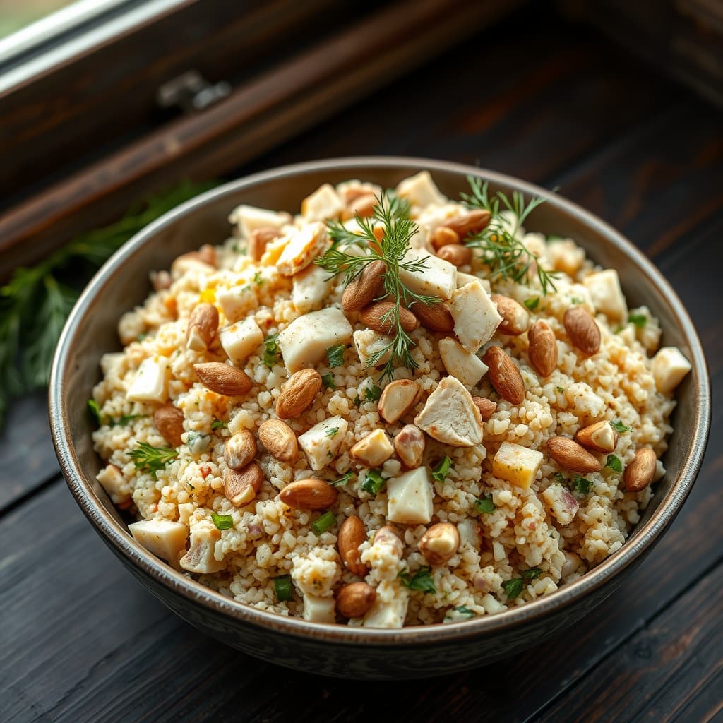 Tavuklu Buğday Salatası tarifi görseli - 4 kişilik, 231 TL maliyet