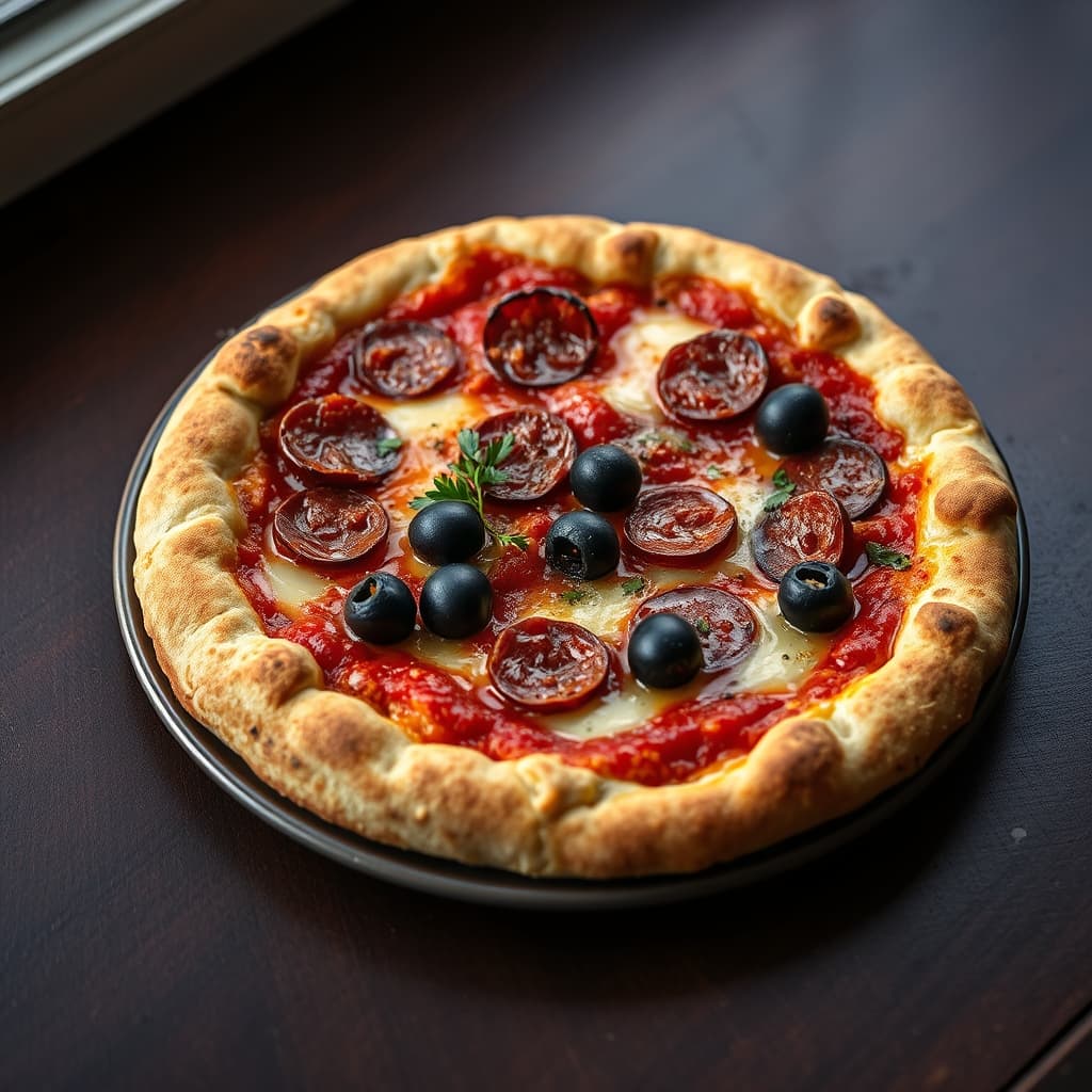Pankek Hamuruyla Pizza tarifi görseli - 2 kişilik, 410 TL maliyet
