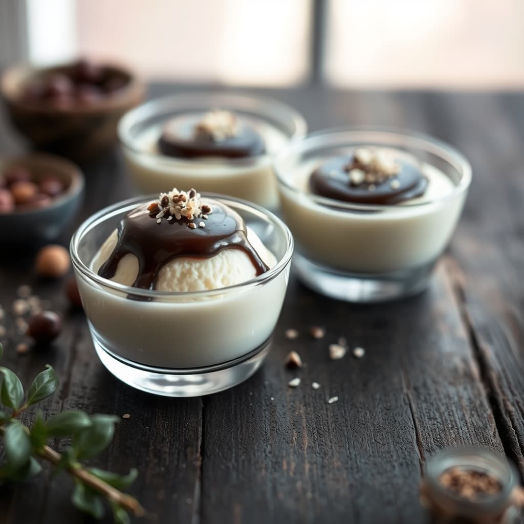 Damla Sakızlı Çikolata Soslu Muhallebi tarifi görseli - 3 kişilik, 105 TL maliyet