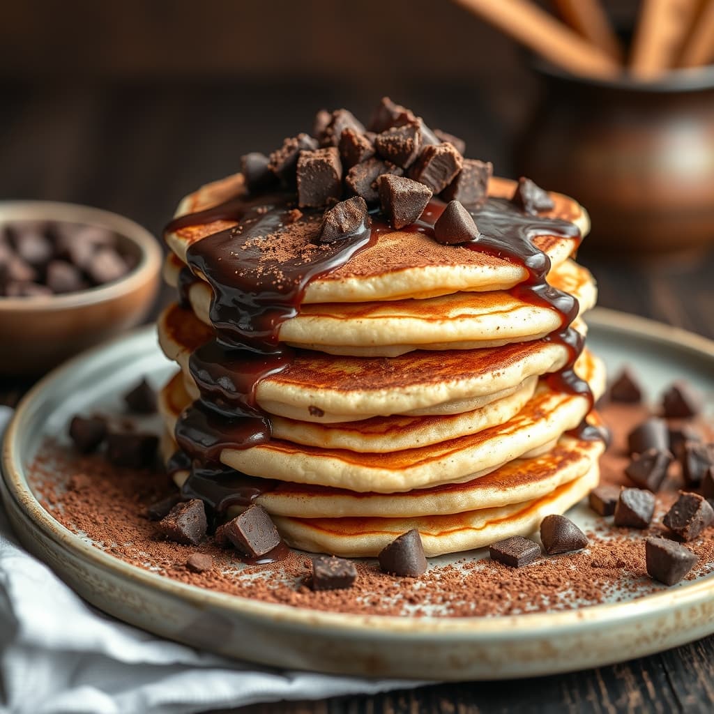 Çikolata Dolgulu Pancake tarifi görseli - 10 kişilik, 71 TL maliyet