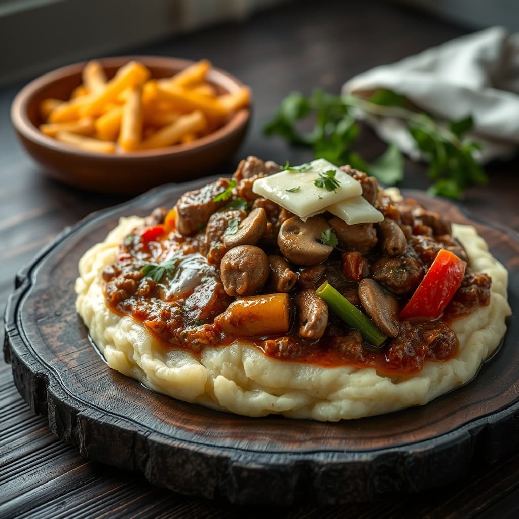 Patates Püresi Yatağında Et tarifi görseli - 4 kişilik 905 TL