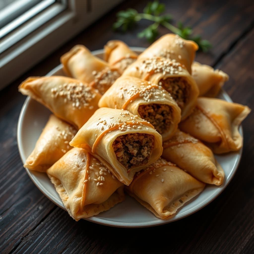 Kıymalı Cevizli Rulo Börek tarifi görseli - 6 kişilik, 379 TL maliyet