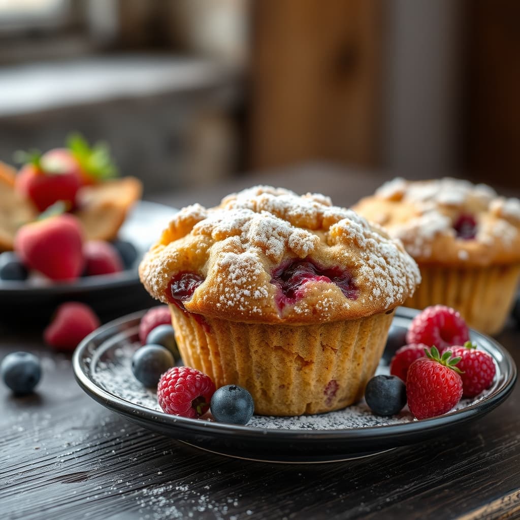 Very Berry Muffin tarifi görseli - 12 kişilik, 602 TL maliyet