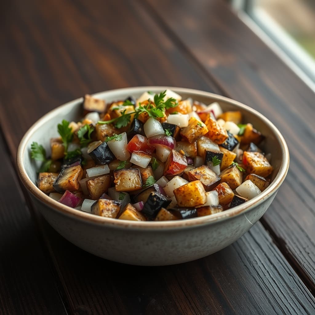 Patlıcan Salatası tarifi görseli - 4 kişilik, 605 TL maliyet