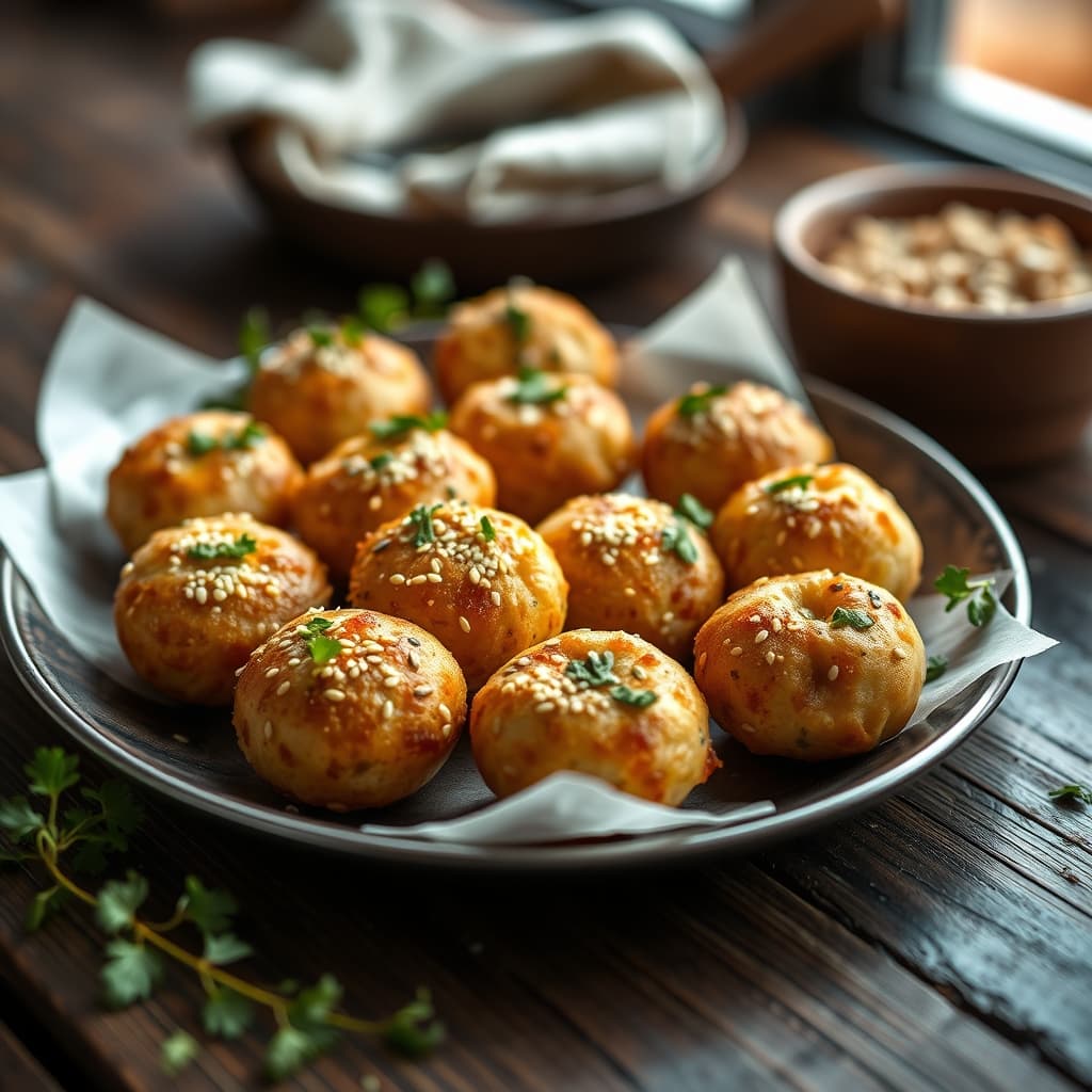 Zeytinli Ayçekirdekli Mini Poğaçalar tarifi görseli - 10 kişilik, 223 TL maliyet