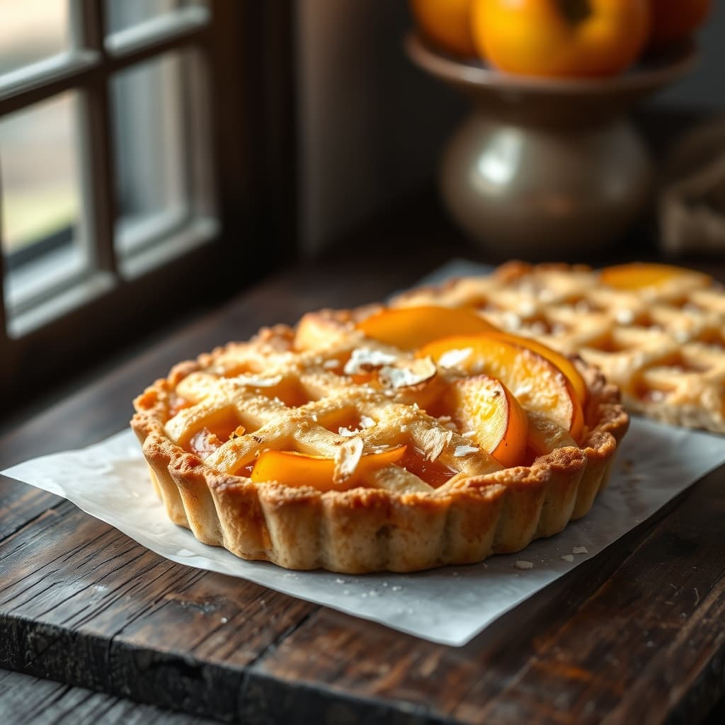 Tam Buğdaylı Şeftalili Tart tarifi görseli - 6 kişilik, 146 TL maliyet