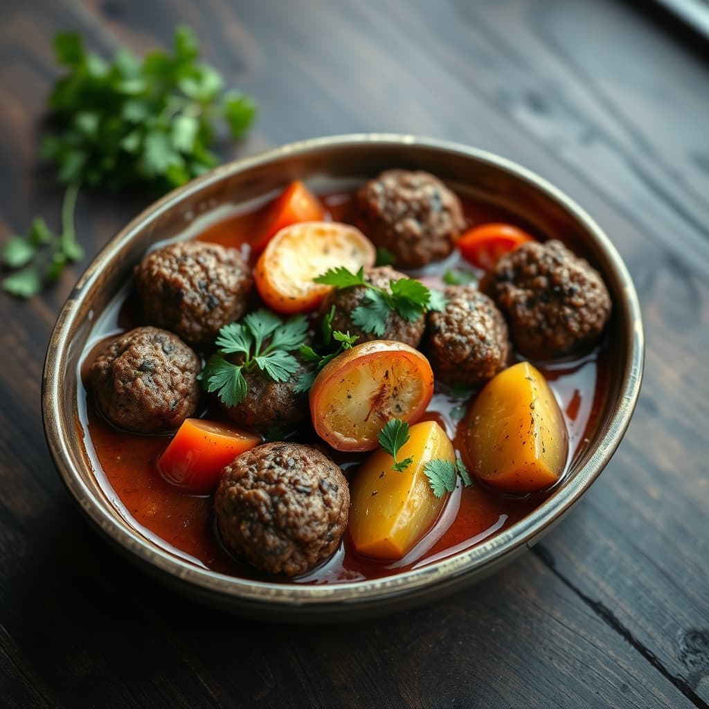 Fırında Köfteli Patates Dizme tarifi görseli - 4 kişilik, 482 TL maliyet