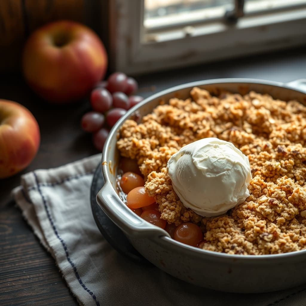 Elmalı Crumble tarifi görseli - 6 kişilik, 93 TL maliyet