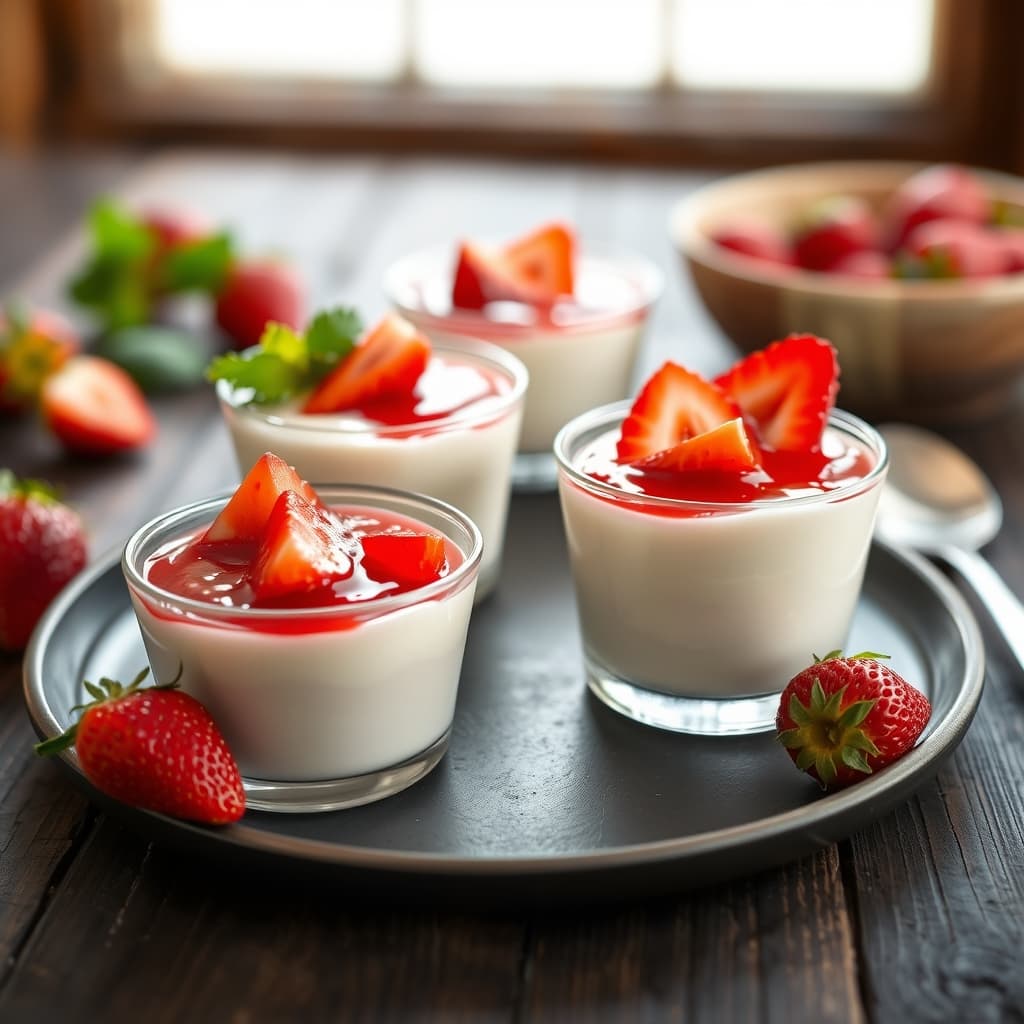 Rafine Şekersiz Panna Cotta tarifi görseli - 4 kişilik, 275 TL maliyet