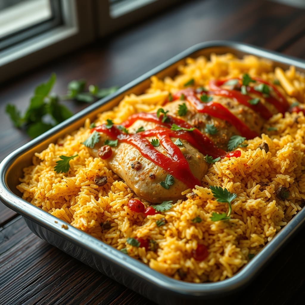 Tavuklu Büryan Pilavı tarifi görseli - 4 kişilik, 329 TL maliyet