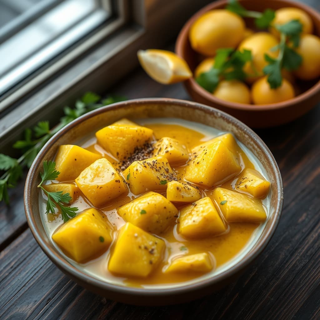 Patatesli ve Bezelyeli Curry tarifi görseli - 2 kişilik, 83 TL maliyet