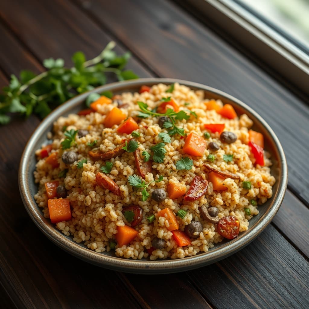 Sebzeli Bulgur Pilavı tarifi görseli - 6 kişilik, 691 TL maliyet