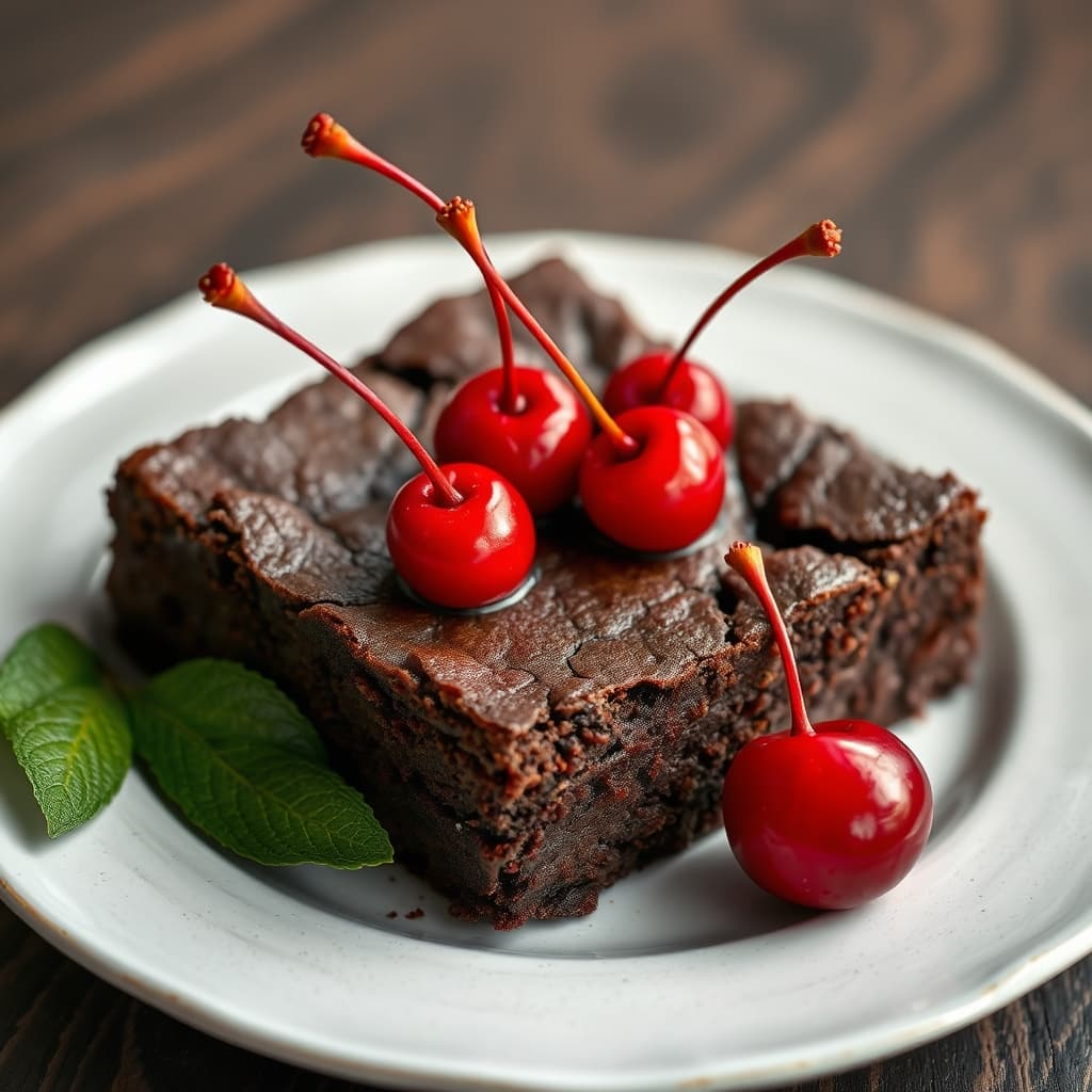 Vişneli Brownie tarifi görseli - 12 kişilik, 226 TL maliyet