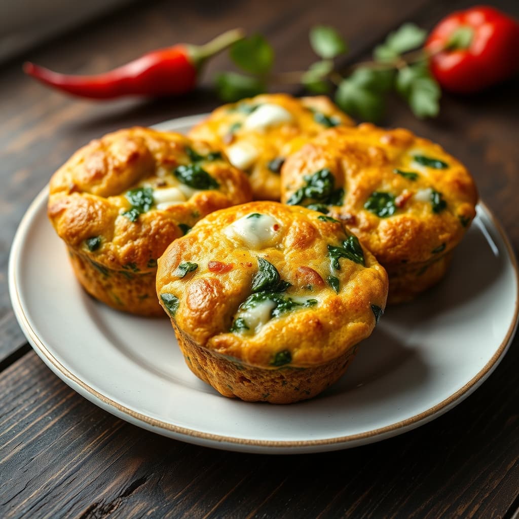 Tuzlu Kahvaltılık Muffin tarifi görseli - 8 kişilik, 98 TL maliyet