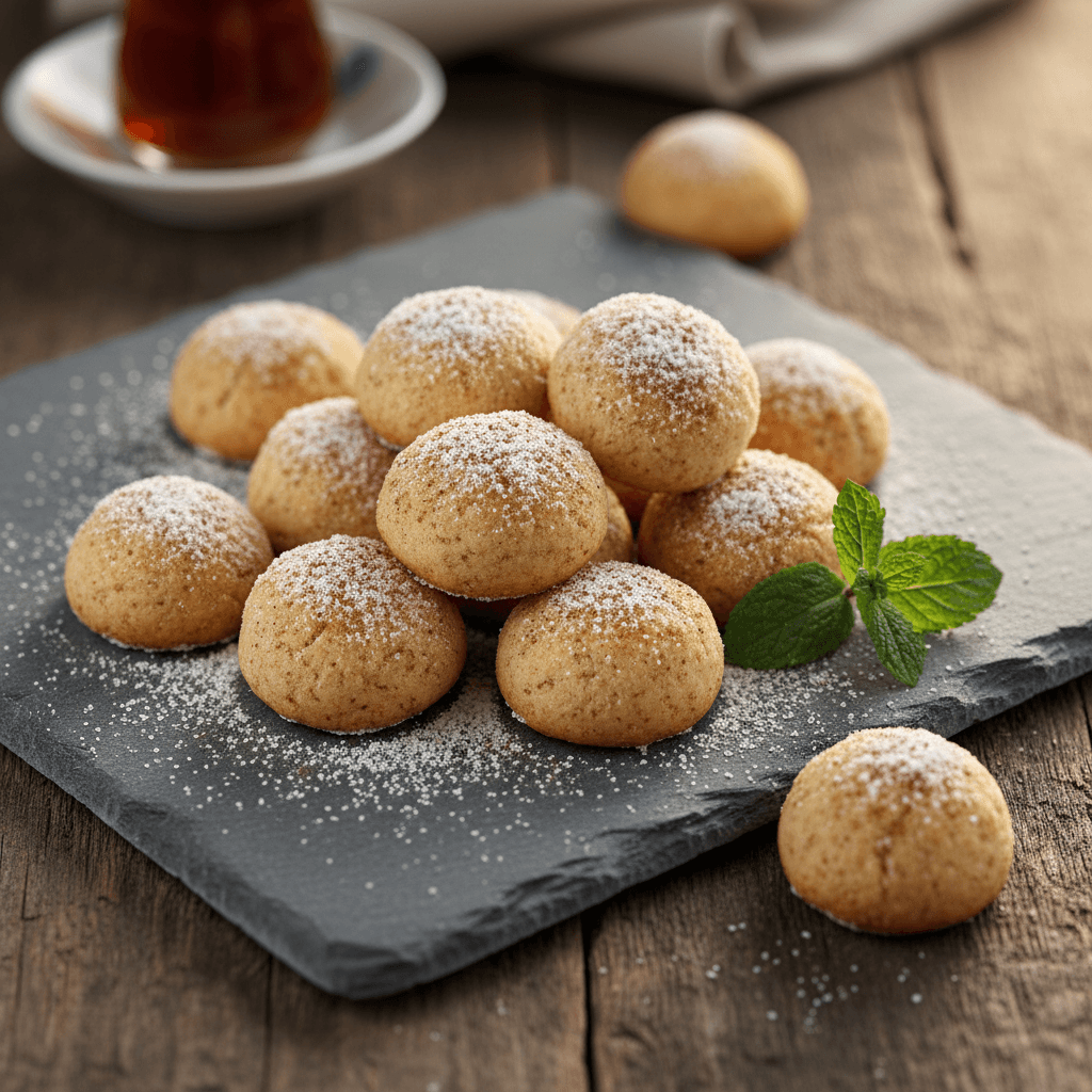 Tarçınlı Lokmalık Kurabiye tarifi görseli - 72 kişilik, 106 TL maliyet