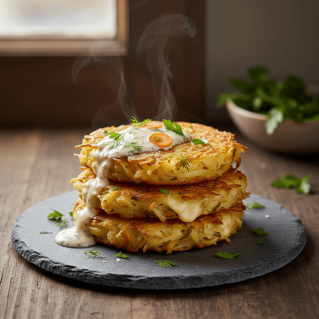 Patatesli Kaşarlı Mücver tarifi görseli - 4 kişilik, 101 TL maliyet