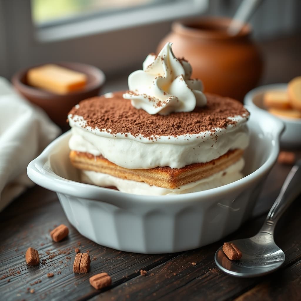 Labneli Tiramisu tarifi görseli - 6 kişilik, 367 TL maliyet