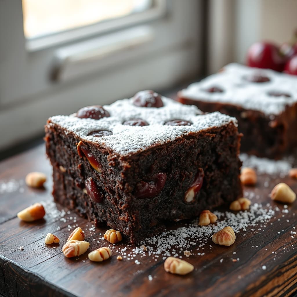 Vişneli Brownie tarifi görseli - 12 kişilik, 274 TL maliyet