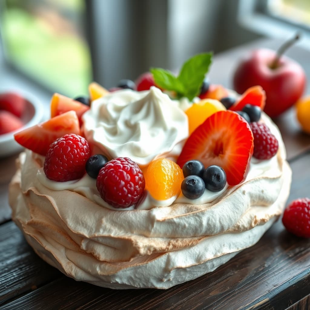 Pavlova tarifi görseli - 6 kişilik, 146 TL maliyet