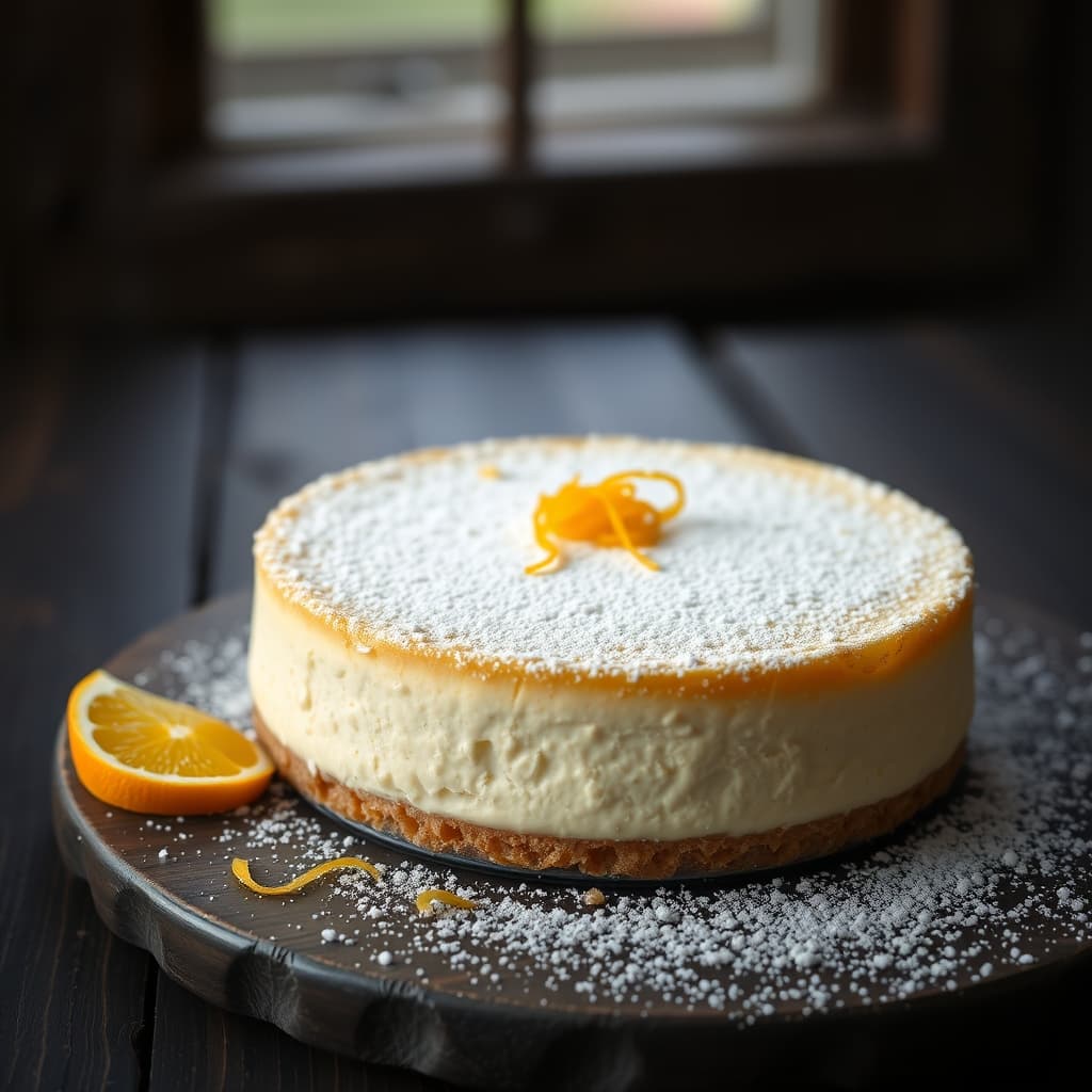 Beyaz Çikolatalı Portakallı Cheesecake tarifi görseli - 10 kişilik, 938 TL maliyet