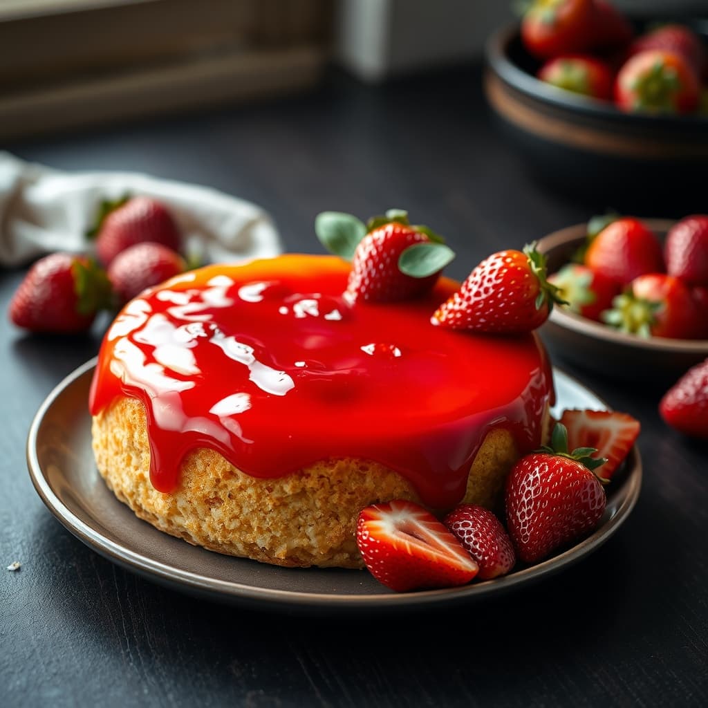 Çilek Jöleli Kek tarifi görseli - 12 kişilik, 176 TL maliyet