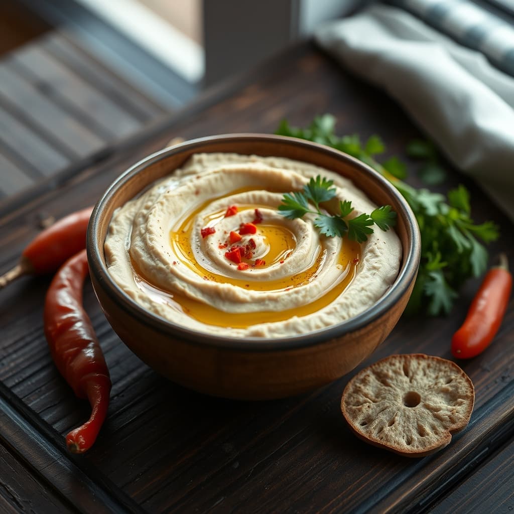 Humus tarifi görseli - 4 kişilik, 37 TL maliyet