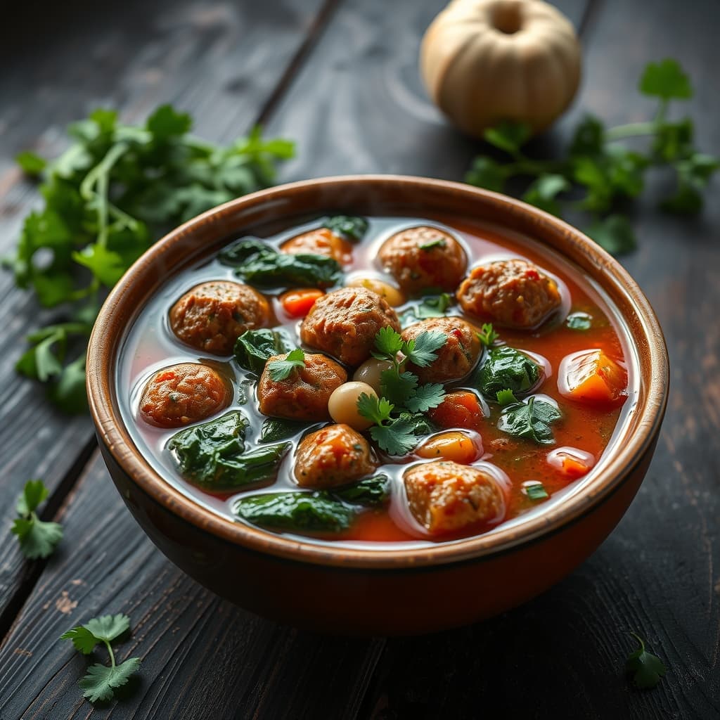 Köfteli Kuskuslu Sebze Çorbası tarifi görseli - 4 kişilik, 830 TL maliyet