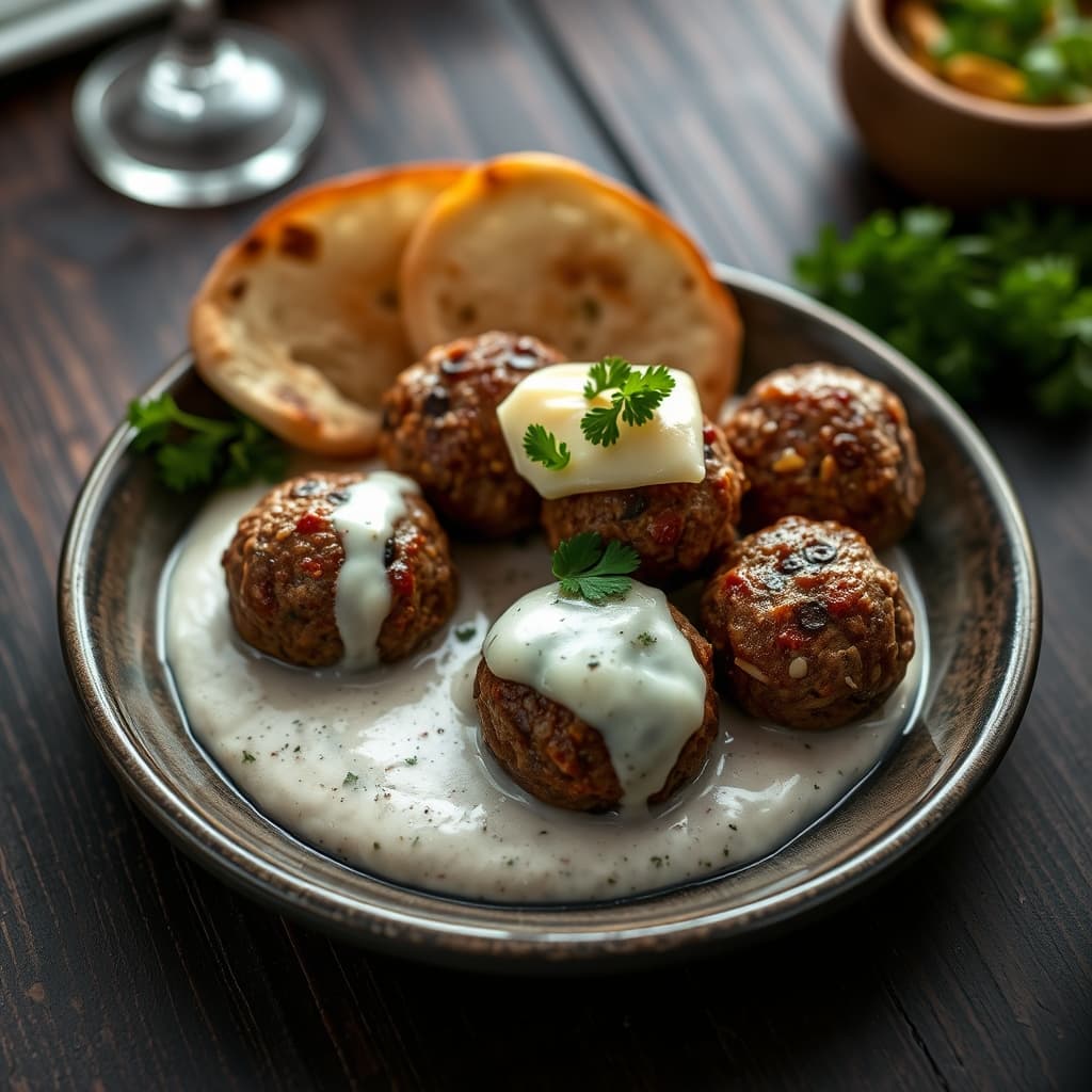 Beğendili Köfte tarifi görseli - 1 kişilik, 208 TL maliyet