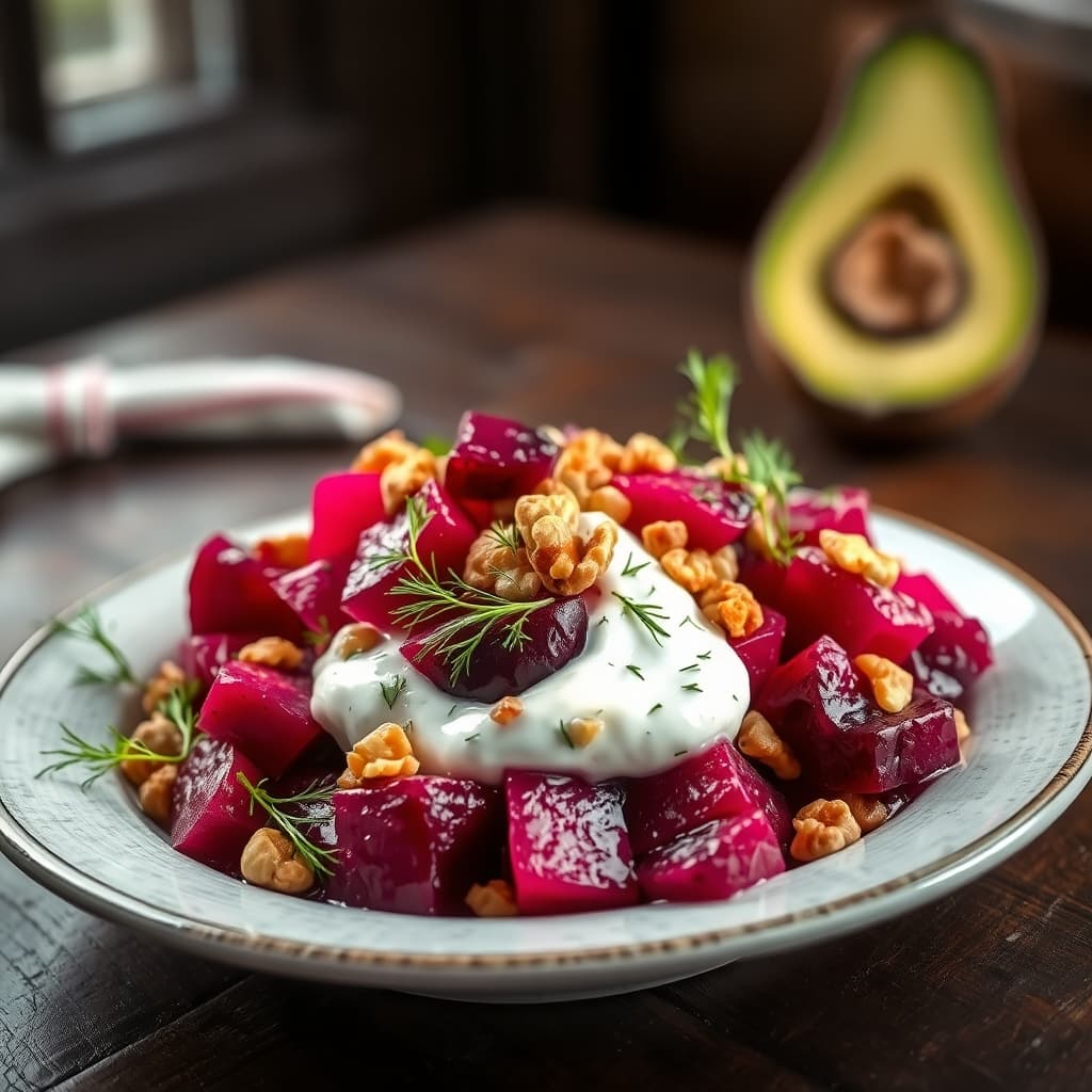 Yoğurtlu Kırmızı Pancar Salatası tarifi görseli - 4 kişilik, 83 TL maliyet
