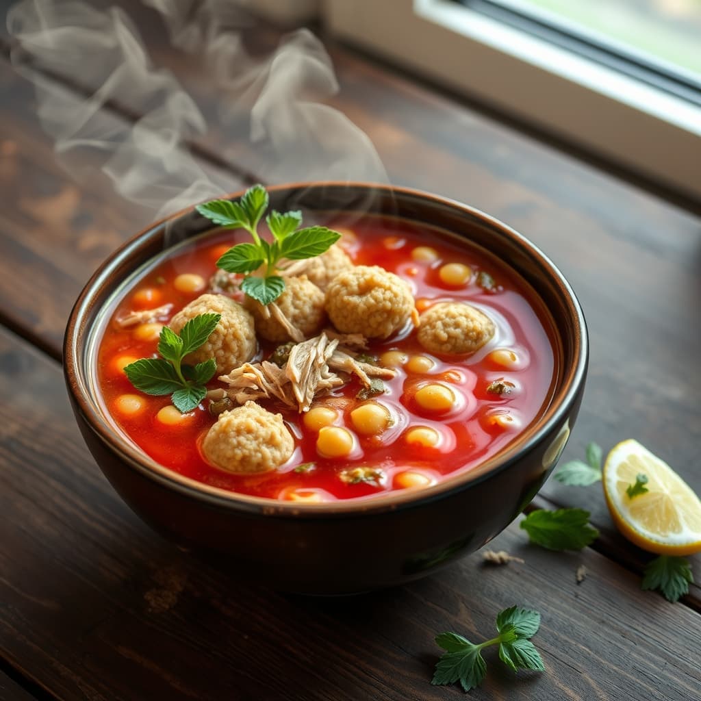 Tavuklu Topalak Çorbası tarifi görseli - 4 kişilik, 342 TL maliyet