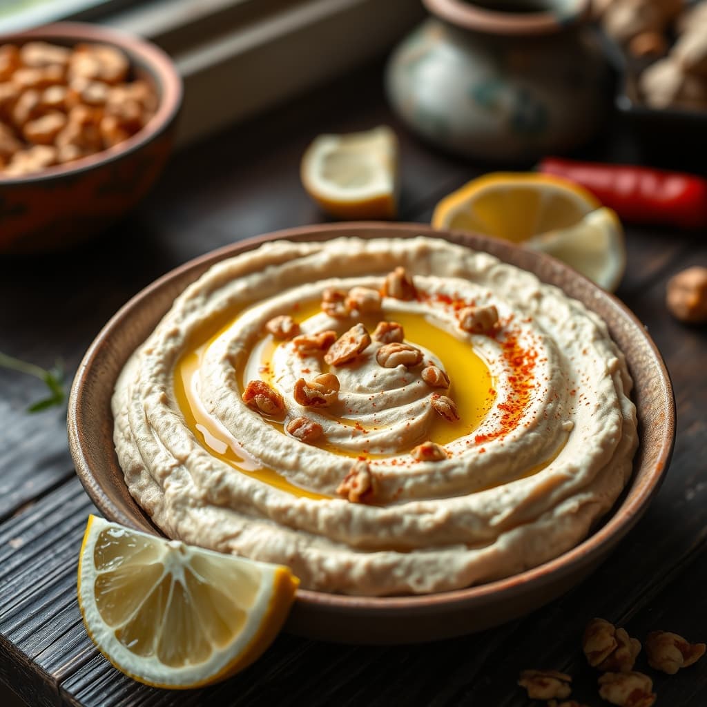 Cevizli Limonlu Humus tarifi görseli - 4 kişilik, 97 TL maliyet