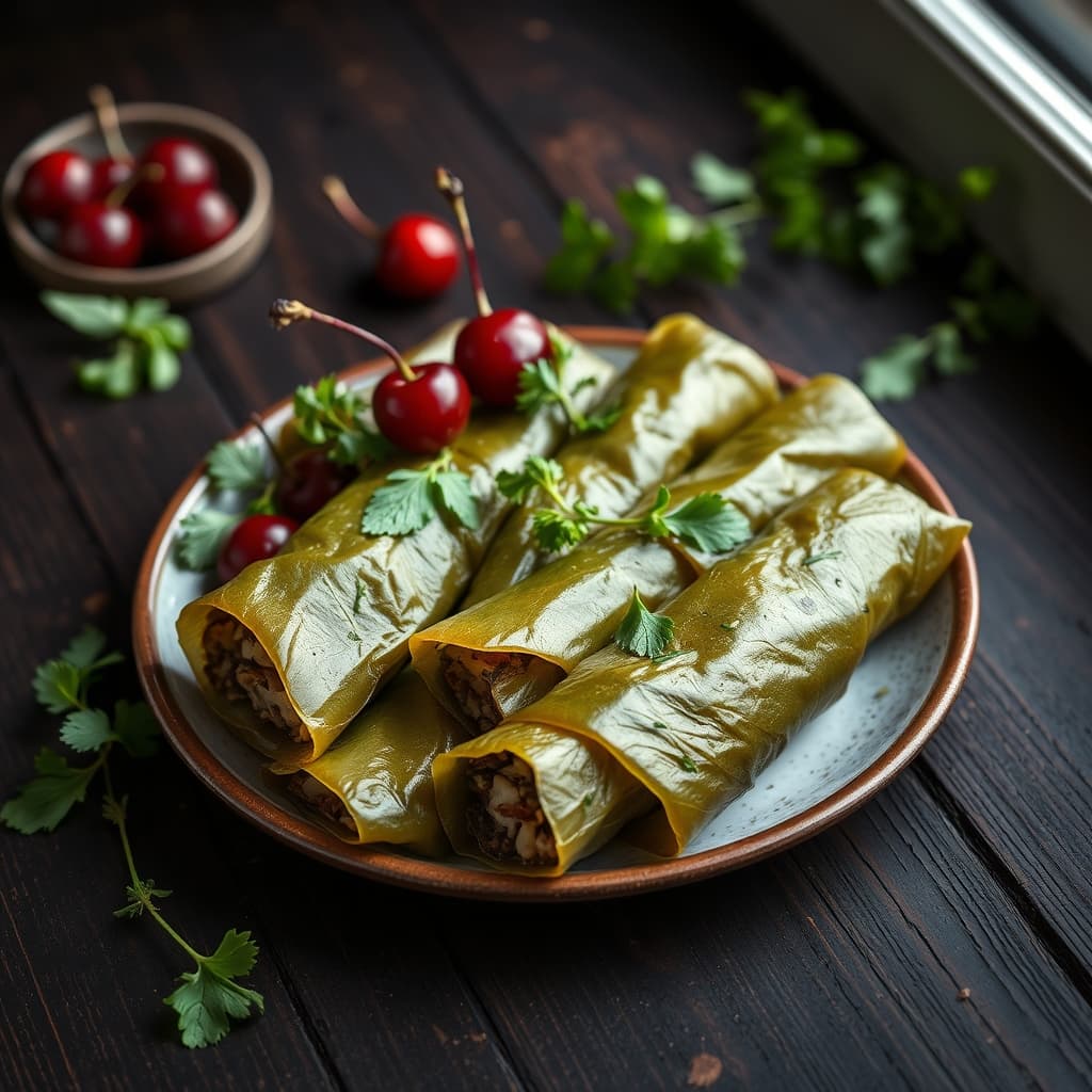 Vişneli Zeytinyağlı Yaprak Sarma tarifi görseli - 10 kişilik, 364 TL maliyet