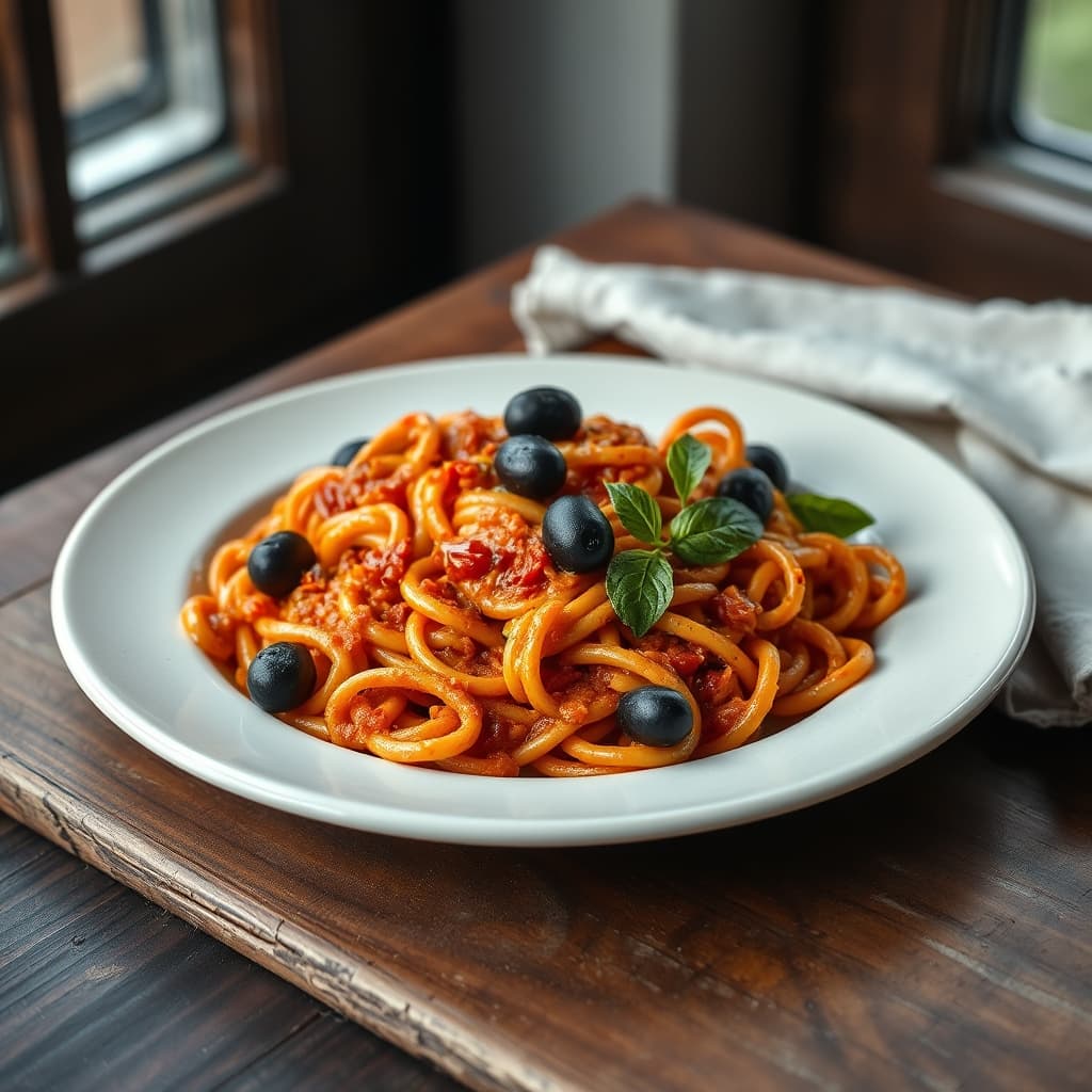 Acı Soslu Fusilli Arabiata tarifi görseli - 3 kişilik, 94 TL maliyet