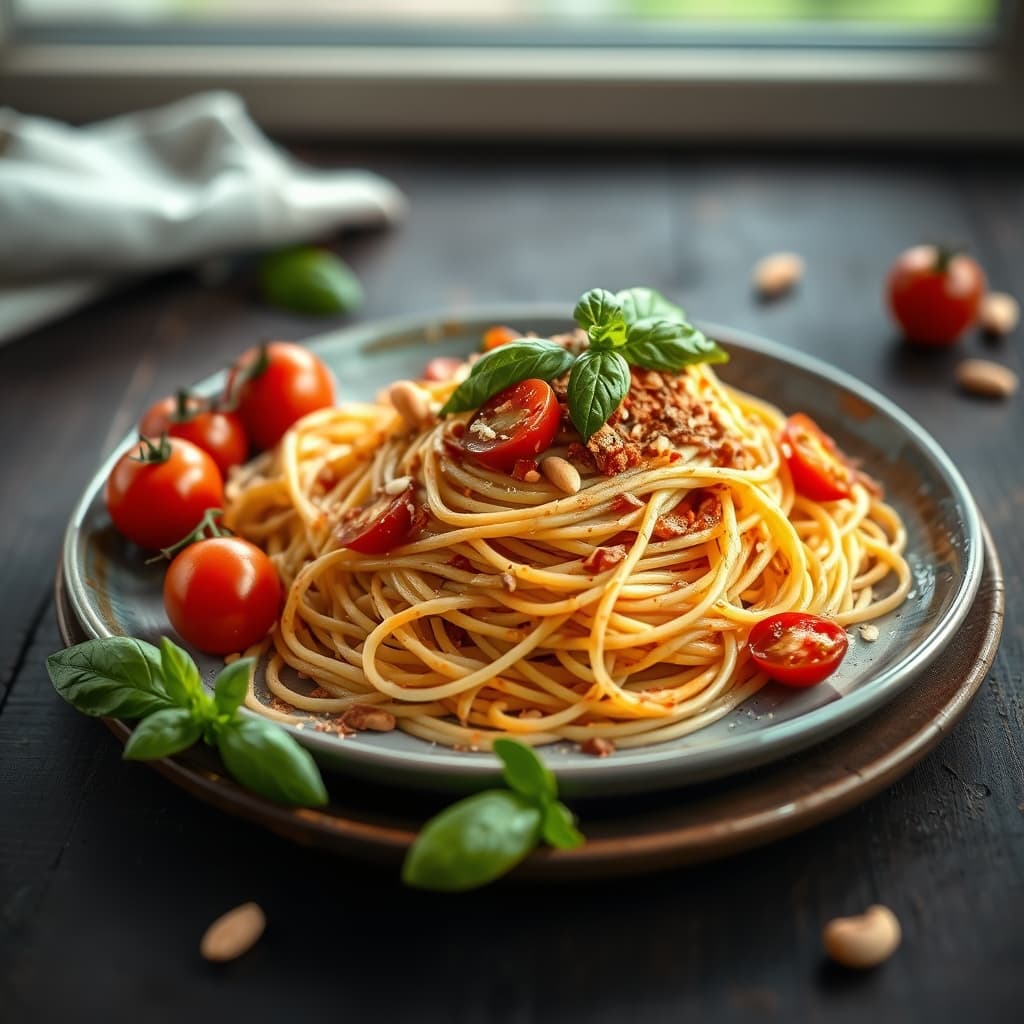 Vegan Spagetti tarifi görseli - 4 kişilik, 147 TL maliyet
