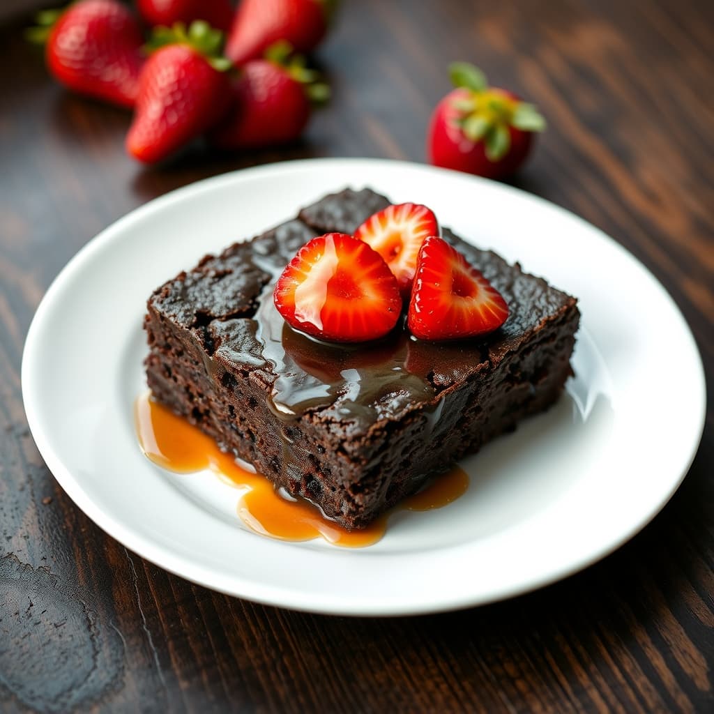 Çilekli Fit Brownie tarifi görseli - 6 kişilik, 148 TL maliyet