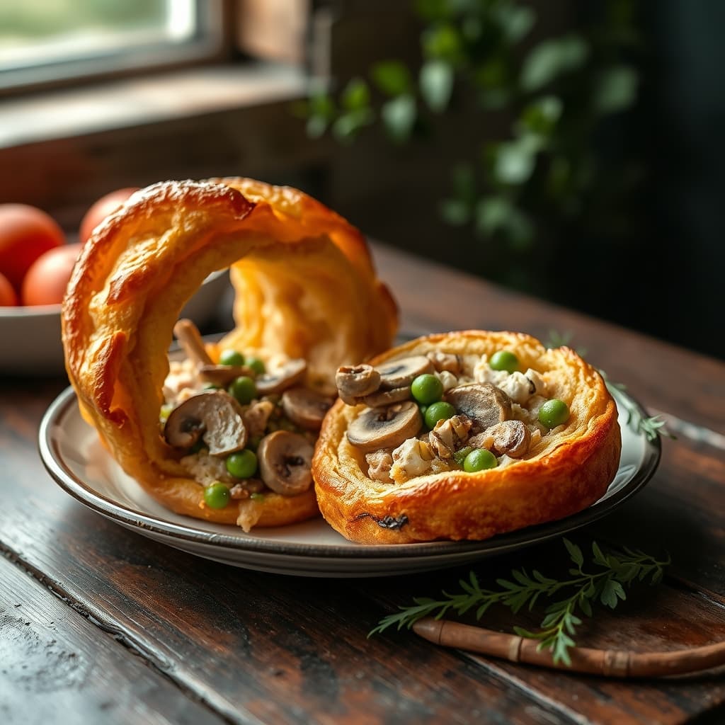 Mantarlı Tavuklu Börek tarifi görseli - 4 kişilik, 302 TL maliyet
