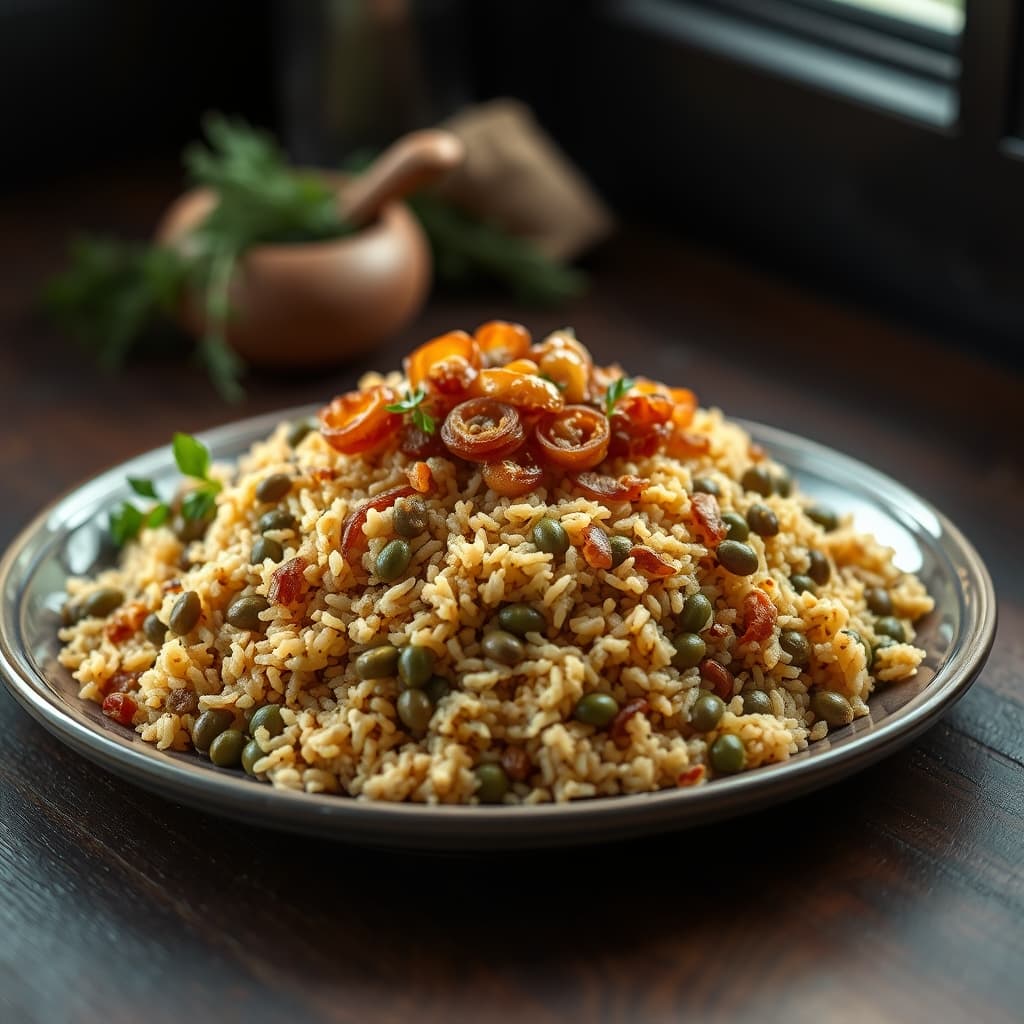Mercimekli Bulgur Pilavı tarifi görseli - 4 kişilik, 83 TL maliyet