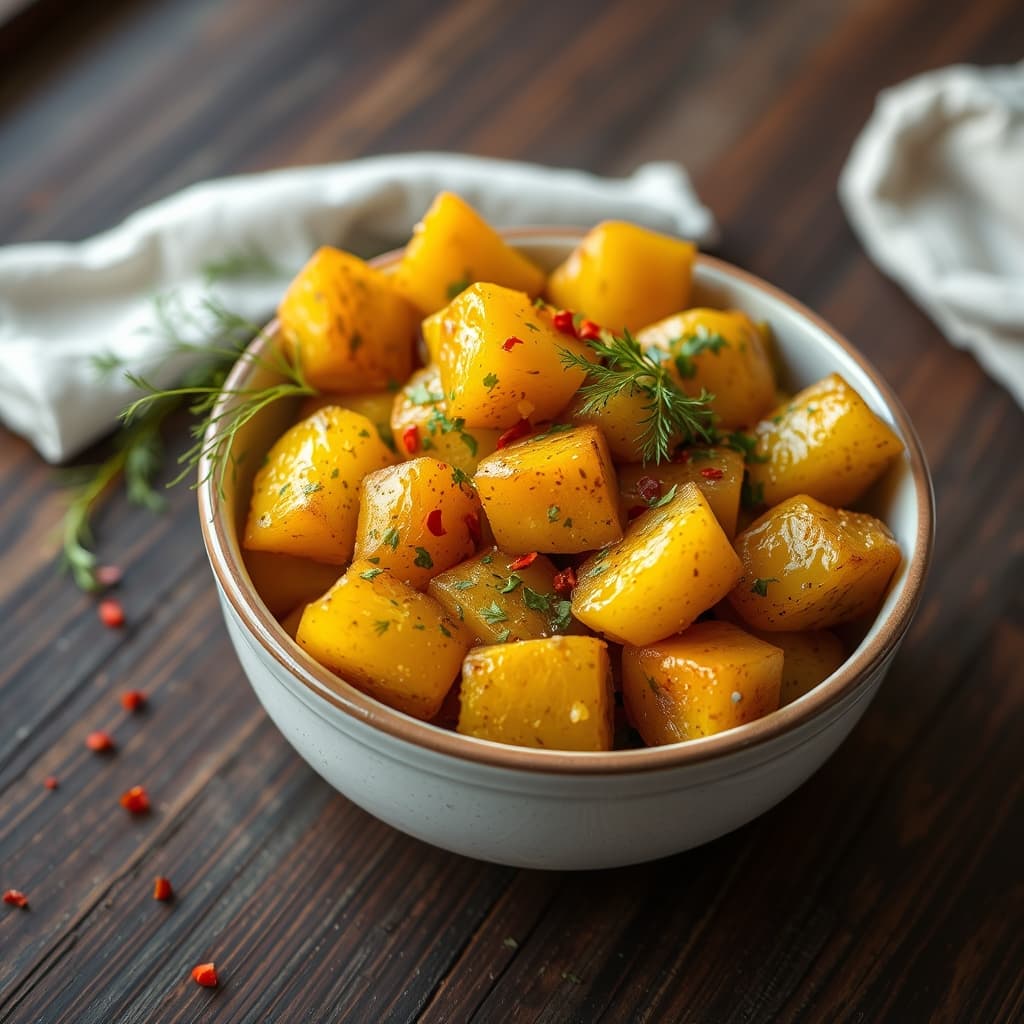 Nohut Unlu Patates Kavurma tarifi görseli - 1 kişilik, 60 TL maliyet