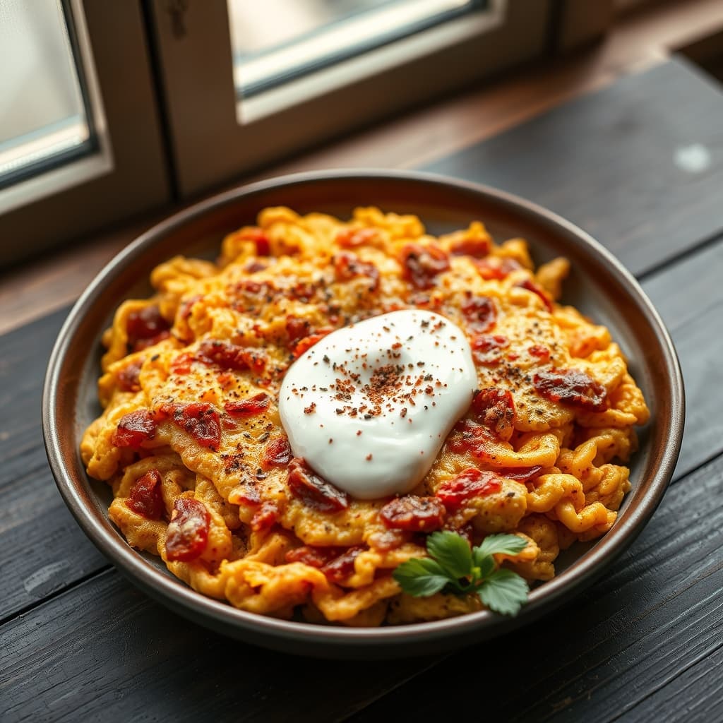 Tahinli Menemen tarifi görseli - 2 kişilik, 176 TL maliyet
