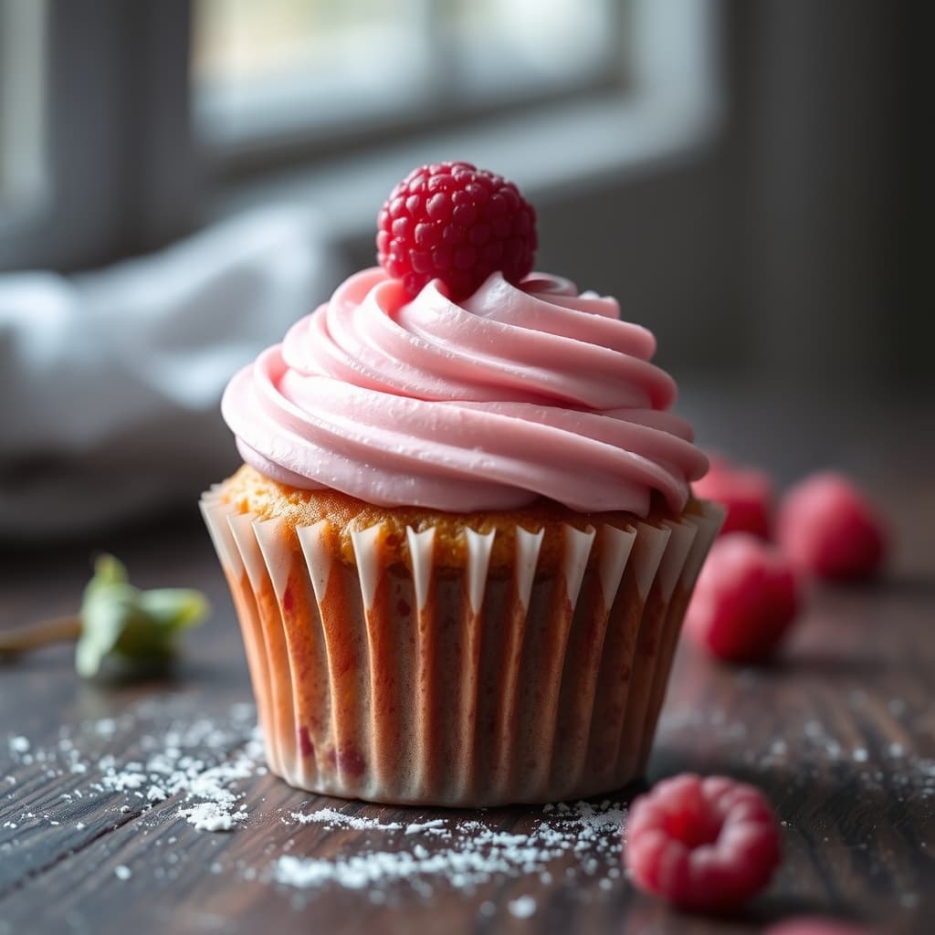 Frambuaz Kremalı Cupcake tarifi görseli - 15 kişilik, 127 TL maliyet