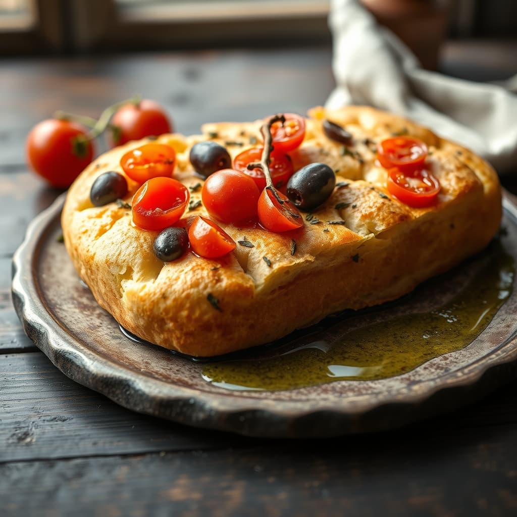 Kolay Focaccia Ekmeği tarifi görseli - 8 kişilik, 64 TL maliyet