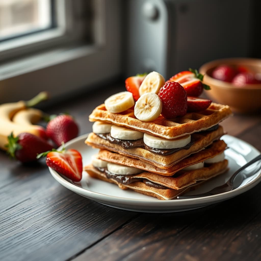 Waffle Pastası tarifi görseli - 6 kişilik, 246 TL maliyet