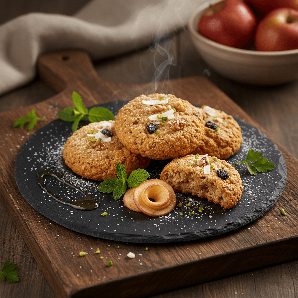 Elmalı Yulaflı Kurabiye tarifi görseli - 18 kişilik, 300 TL maliyet