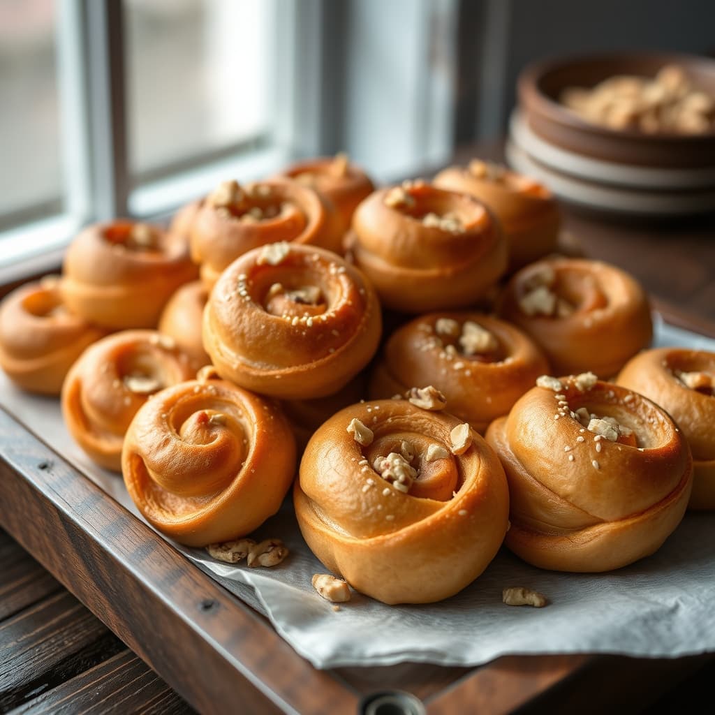 Tahinli Rulo Çörek tarifi görseli - 8 kişilik, 278 TL maliyet