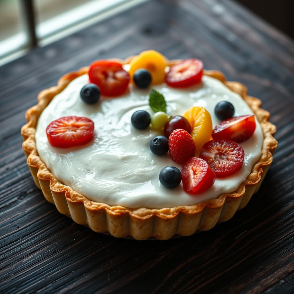 Meyveli Tart Kek tarifi görseli - 8 kişilik, 108 TL maliyet